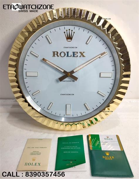 rolex gold clock|Rolex clock wall price.